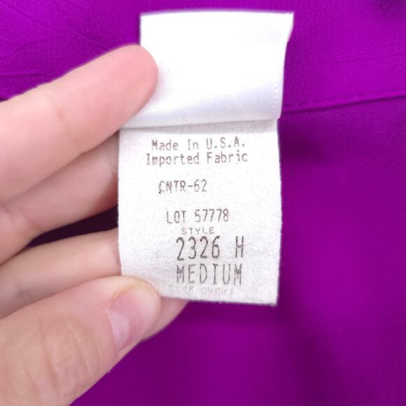 Vintage G.W Division of Graff Western Jeweled Button Down Studded Boho Blouse M - Picture 8 of 13